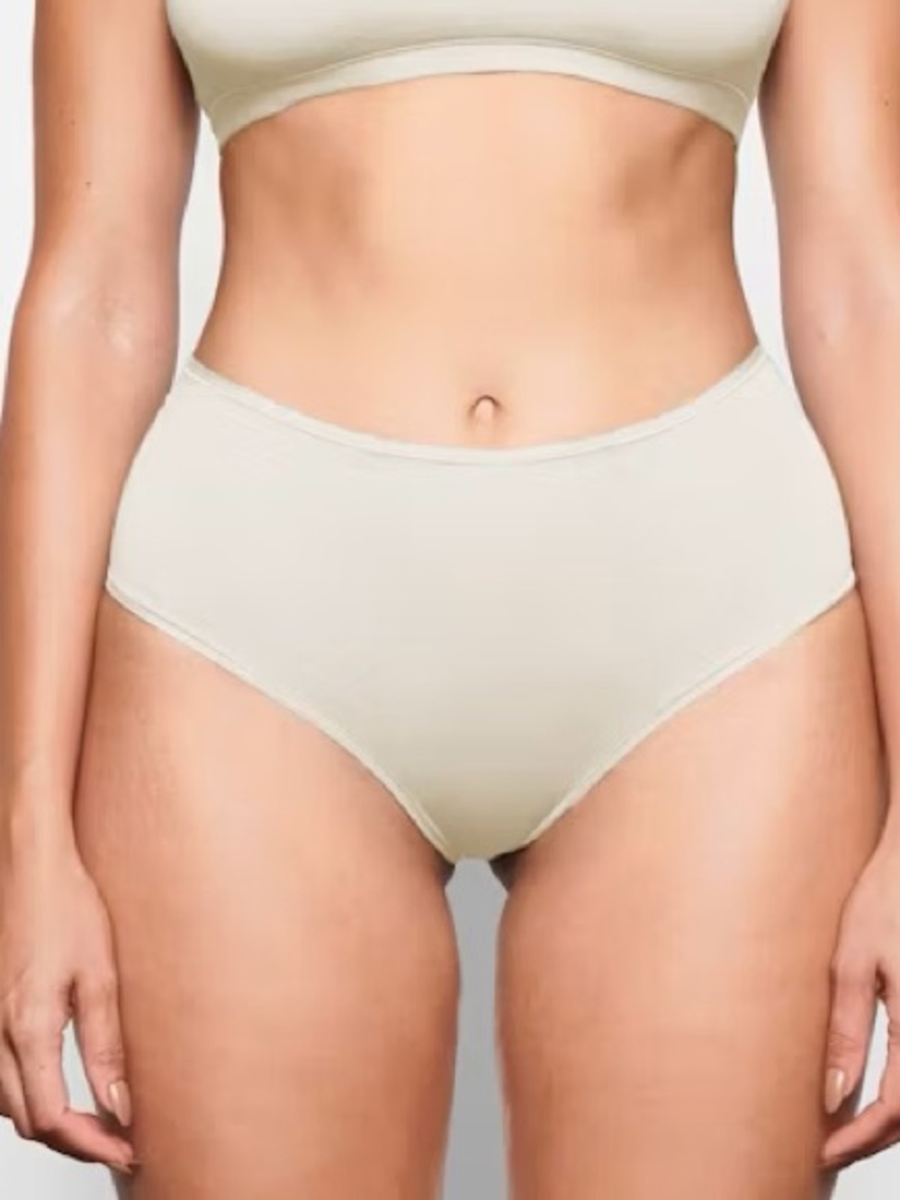 NWT Skims Cotton Jersey Full Brief in Bone Women’s size XL
